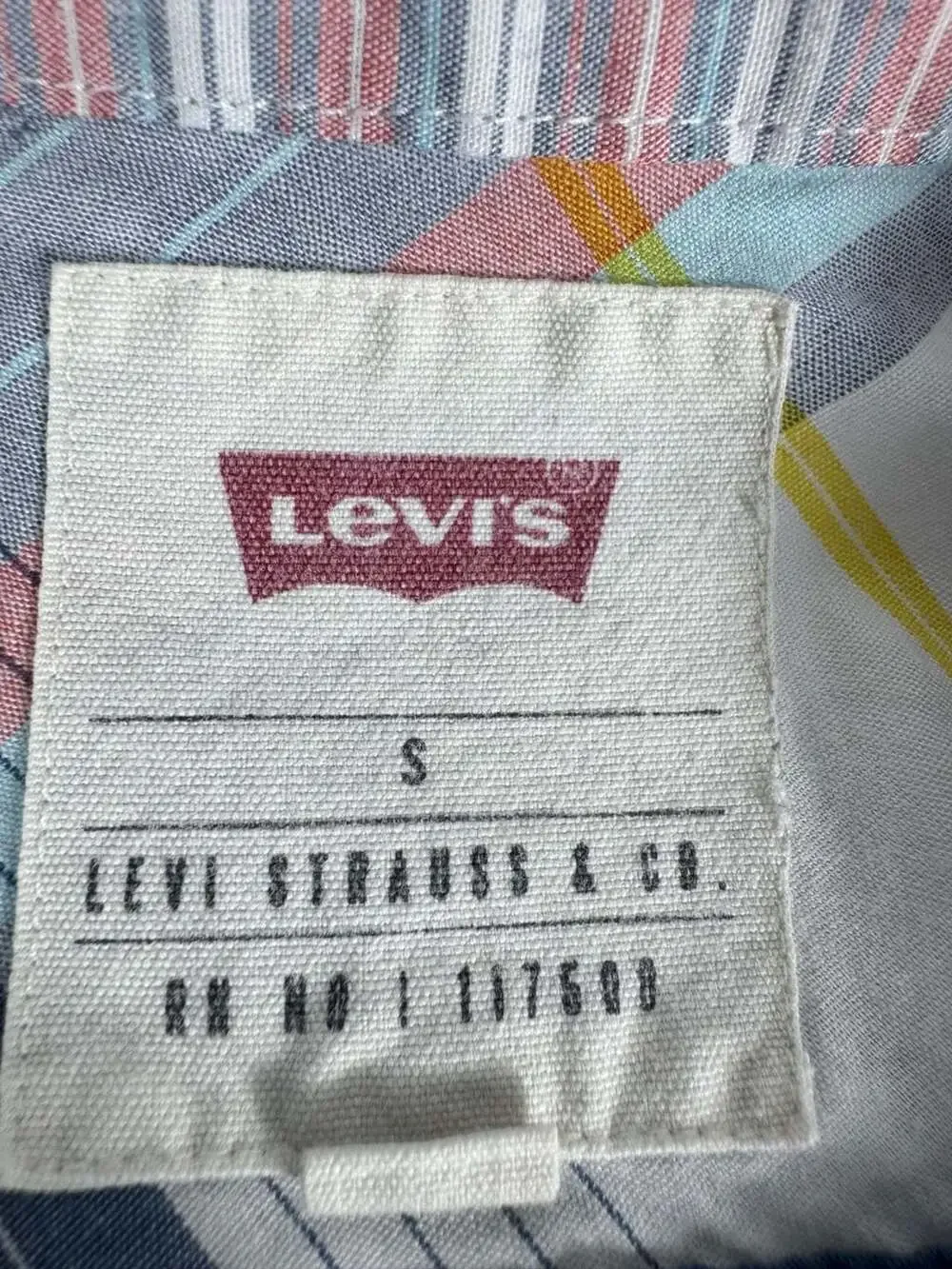 Levi's Men's Short Sleeve Plaid Button-Down Shirt, Size Small